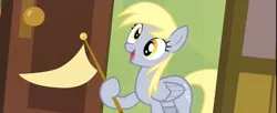 Size: 1920x785 | Tagged: safe, derpibooru import, derpy hooves, pegasus, pony, rainbow falls, derpy's flag, exploitable, exploitable meme, female, mare, meme, solo, template