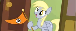 Size: 1920x785 | Tagged: safe, derpibooru import, derpy hooves, pegasus, pony, rainbow falls, derpy's flag, exploitable meme, female, flag, mare, meme, pirate party, politics, solo, sweden