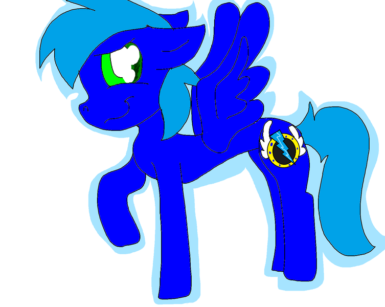 Size: 1690x1347 | Tagged: safe, artist:rainbow-cat97, derpibooru import, ponified, pony, ms paint, simple background, solo, sonic the hedgehog, sonic the hedgehog (series), white background