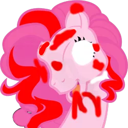 Size: 894x894 | Tagged: 1000 hours in ms paint, 2spooky, bet you can't make a face crazier than this, derpibooru import, g3, grimdark, horror, ms paint, pinkie pie, solo, too many pinkie pies