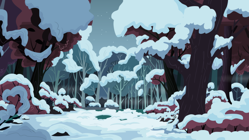 Size: 11520x6480 | Tagged: absurd resolution, artist:quasdar, background, derpibooru import, forest, hearth's warming eve, hearth's warming eve (episode), no pony, safe, snow, vector, winter