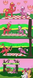 Size: 750x1750 | Tagged: safe, artist:kushina13, derpibooru import, apple bloom, big macintosh, cheerilee, scootaloo, sweetie belle, bull, cow, earth pony, pony, hearts and hooves day (episode), alternate scenario, cheerimac, comic, cowified, cutie mark crusaders, female, hearts and hooves day, male, shipper on deck, shipping, species swap, stallion, straight, transformation, udder