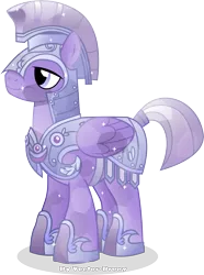 Size: 2657x3566 | Tagged: safe, artist:vector-brony, derpibooru import, amethyst stone, crystal pony, pegasus, pony, three's a crowd, armor, crystal guard, crystal guard armor, crystal pegasus, simple background, solo, transparent background, vector