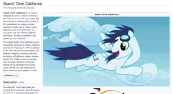 Size: 1157x630 | Tagged: derpibooru import, disney, safe, soarin', soarin' over california, text, vandalism, wat, wikipedia