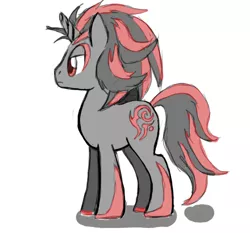 Size: 744x694 | Tagged: safe, artist:angelofhapiness, derpibooru import, ponified, pony, shadow the hedgehog, solo, sonic the hedgehog (series)