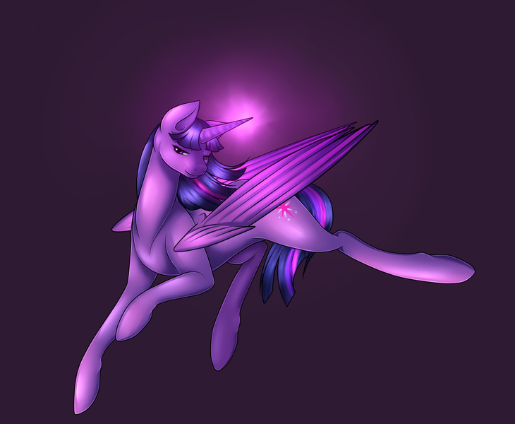 Size: 1840x1513 | Tagged: safe, artist:textris92, derpibooru import, twilight sparkle, twilight sparkle (alicorn), alicorn, pony, female, magic, mare, normal eyes, solo