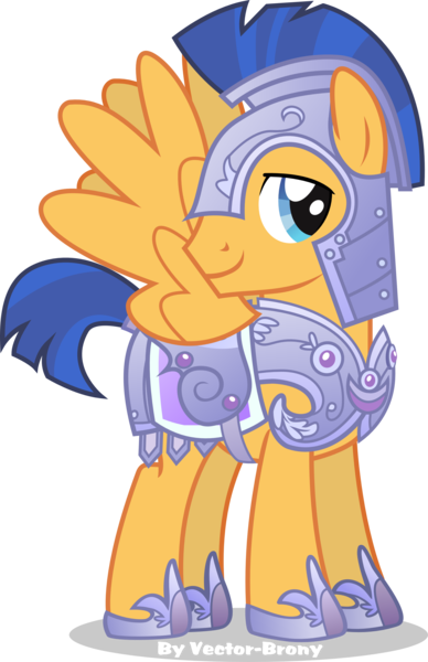 Size: 2190x3388 | Tagged: safe, artist:vector-brony, derpibooru import, flash sentry, pegasus, pony, three's a crowd, armor, crystal guard, crystal guard armor, helmet, royal guard, simple background, solo, transparent background, vector, wings