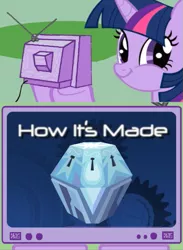 Size: 563x771 | Tagged: safe, derpibooru import, twilight sparkle, twilight sparkle (alicorn), alicorn, pony, princess twilight sparkle (episode), exploitable meme, female, how its made, mare, meme, mystery box of plot importance, obligatory pony, tv meme