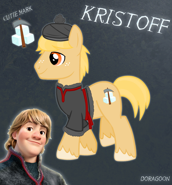 Size: 1004x1077 | Tagged: safe, artist:doragoon, derpibooru import, ponified, pony, frozen (movie), kristoff