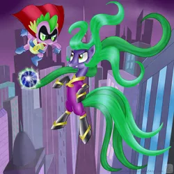 Size: 900x900 | Tagged: artist:swanlullaby, derpibooru import, electro orb, humdrum, mane-iac, power ponies, power ponies (episode), safe, spike