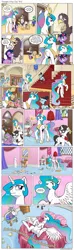 Size: 1200x4036 | Tagged: safe, artist:muffinshire, derpibooru import, princess celestia, professor inkwell, raven, spike, twilight sparkle, oc, oc:gisela, gryphon, comic:twilight's first day, baby, baby spike, beard, belly, belly button, braces, comic, cute, cutelestia, facial hair, featureless crotch, female, filly, filly twilight sparkle, foal, gigglesnort, glasses, jewelry, laughing, magic, mud, on back, pigtails, professionalism, regalia, scrunchy face, sillestia, silly, slice of life, spikabetes, spread wings, telekinesis, twintails, wings, younger