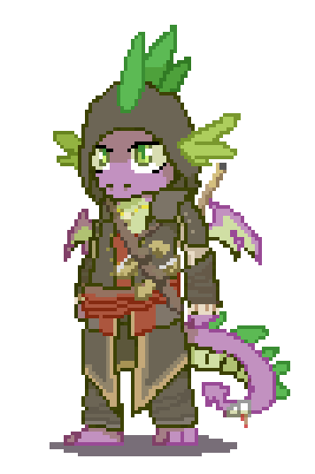 Size: 356x536 | Tagged: animated, artist:lonelycross, assassin, assassin's creed, clothes, derpibooru import, idle animation, older, older spike, pirate, pixel art, safe, solo, spike, wings