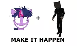 Size: 1280x762 | Tagged: book, creepy, cry of fear, derpibooru import, exploitable meme, make it happen, meme, safe, sanity slippage, slightly creepy, stranger (monster), twilight snapple, twilight sparkle