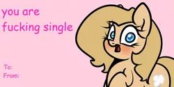 Size: 1000x500 | Tagged: artist:slavedemorto, derpibooru import, holiday, oc, oc:backy, safe, solo, tumblr, unofficial characters only, valentine, valentine's day, valentine's day card, vulgar