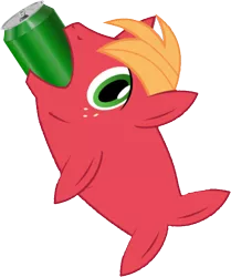 Size: 606x726 | Tagged: big macintosh, big mackerel, big mac's big mouth, can, derpibooru import, exploitable meme, filli vanilli, meme, safe, solo, species swap