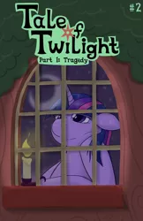 Size: 792x1224 | Tagged: safe, artist:donzatch, derpibooru import, twilight sparkle, twilight sparkle (alicorn), alicorn, pony, comic:tale of twilight, candle, cover, female, mare, solo