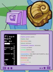 Size: 563x771 | Tagged: derpibooru import, exploitable meme, helix fossil, lord helix, meme, obligatory pony, pokémon, safe, trixie, tv meme, twitch plays pokémon