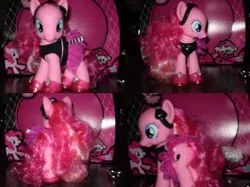 Size: 384x287 | Tagged: clothes, derpibooru import, goth, goth fashion, gothic pinkie, irl, photo, pinkie pie, pinkie pie's boutique, safe, target exclusive, toy