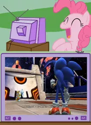 Size: 562x770 | Tagged: safe, derpibooru import, pinkie pie, baldy mcnosehair, crossover, exploitable meme, image, meme, miles "tails" prower, obligatory pony, png, sonic colors, sonic the hedgehog, sonic the hedgehog (series), tv meme