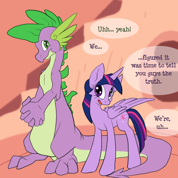 Size: 1000x1000 | Tagged: safe, artist:aviantheatrics, derpibooru import, spike, twilight sparkle, twilight sparkle (alicorn), alicorn, pony, ask twilight and spike!, ask, ask-twispike, female, male, mare, nervous, older, older spike, shipping, straight, tumblr, twispike