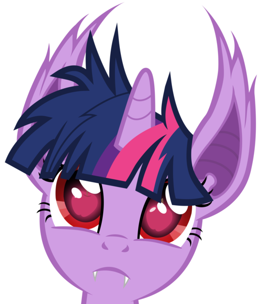 Size: 5200x6000 | Tagged: safe, artist:magister39, derpibooru import, twilight sparkle, bat pony, pony, bats!, absurd resolution, apple, bat ponified, food, hilarious in hindsight, race swap, solo, twibat, vector