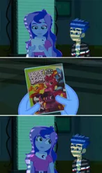 Size: 1080x1839 | Tagged: safe, derpibooru import, flash sentry, princess luna, equestria girls, equestria girls (movie), caption, exploitable meme, flash's paper, hoofbeat, image macro, luna's office, meme, text, vice principal luna