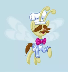 Size: 1216x1280 | Tagged: safe, artist:snapai, derpibooru import, ponified, breezie, pony, it ain't easy being breezies, breeziefied, clothes, parody, scene parody, solo, species swap, swedish chef