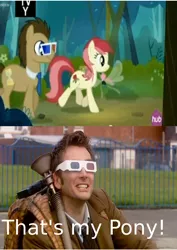 Size: 3508x4960 | Tagged: david tennant, derpibooru import, doctor who, doctor whooves, it ain't easy being breezies, meme, roseluck, safe, screencap, tenth doctor, that's my pony, that's my x, time turner