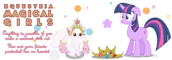 Size: 1000x350 | Tagged: artist:thecelestialwolf, derpibooru import, element of generosity, element of honesty, element of kindness, element of laughter, element of loyalty, element of magic, elements of harmony, incubator (species), kyubey, puella magi madoka magica, safe, twilight sparkle