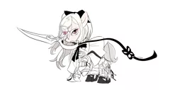 Size: 1730x878 | Tagged: safe, artist:dotrook, derpibooru import, ponified, pony, drakengard, solo, zero (drakengard)