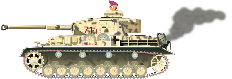 Size: 8000x2741 | Tagged: absurd resolution, artist:apony4u, derpibooru import, panzer iv, safe, scootaloo, simple background, solo, tank (vehicle), this will end in tears, transparent background, vector