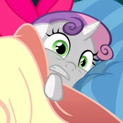 Size: 500x500 | Tagged: blank, derpibooru import, exploitable meme, meme, safe, screencap, solo, somepony to watch over me, sweetie belle, sweetie belle's nightmare