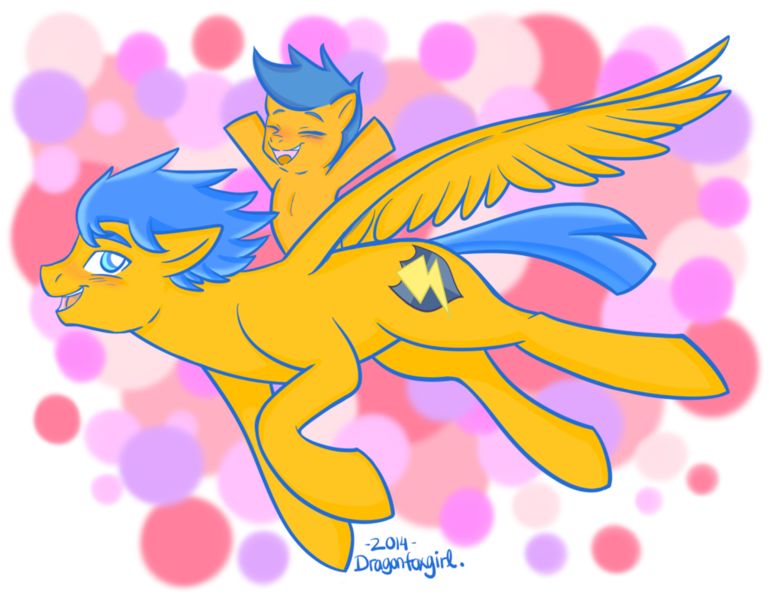 Size: 1024x799 | Tagged: safe, artist:dragonfoxgirl, derpibooru import, first base, flash sentry, pony, brothers, equestria's best brother, male, orange bros, papa flash, ponies riding ponies, riding, siblings