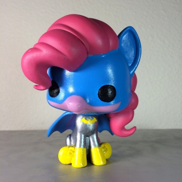 Size: 600x600 | Tagged: batgirl, custom, derpibooru import, funko, funko pop!, irl, photo, pinkie pie, safe, toy