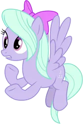 Size: 6000x9000 | Tagged: safe, artist:caliazian, derpibooru import, flitter, pony, it ain't easy being breezies, absurd resolution, background pony, bow, simple background, solo, transparent background, vector