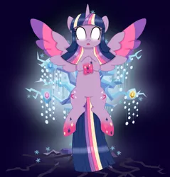 Size: 2200x2300 | Tagged: safe, artist:ashourii, derpibooru import, twilight sparkle, twilight sparkle (alicorn), alicorn, pony, rainbow power, solo