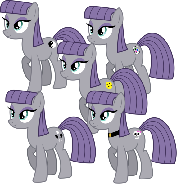 Size: 2000x2058 | Tagged: safe, artist:cheezedoodle96, derpibooru import, maud pie, pony, maud pie (episode), .svg available, choker, cutie mark, female, mare, multeity, neutral, simple background, skull, solo, speculation, svg, transparent background, vector, wrong cutie mark, yin-yang