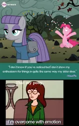 Size: 548x870 | Tagged: daria, daria morgendorffer, derpibooru import, hub logo, maud pie, maud pie (episode), meme, safe, that's my pony, that's my x