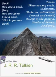 Size: 500x692 | Tagged: derpibooru import, i write like, maud pie, maud pie (episode), poetry, safe, tolkien