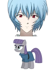 Size: 750x1000 | Tagged: derpibooru import, maud pie, maud pie (episode), meme, neon genesis evangelion, rei ayanami, safe, simple background, transparent, transparent background