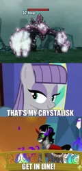 Size: 709x1476 | Tagged: borderlands, borderlands 2, crystalisk, derpibooru import, king sombra, maud pie, maud pie (episode), meme, rouge, safe, that's my pony, that's my x