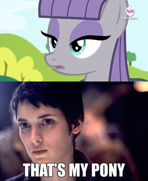 Size: 628x764 | Tagged: derpibooru import, maud pie, maud pie (episode), meme, safe, that's my pony, that's my x, winona ryder