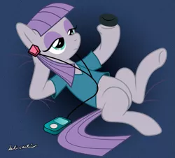 Size: 941x850 | Tagged: artist:marelynmanson, boulder (pet), derpibooru import, ipod, maud pie, maud pie (episode), safe, solo