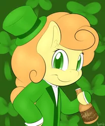 Size: 1000x1200 | Tagged: safe, artist:lamia, derpibooru import, carrot top, golden harvest, holiday, saint patrick's day, solo
