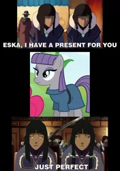 Size: 500x709 | Tagged: derpibooru import, desna, eska, maud pie, maud pie (episode), safe, the legend of korra