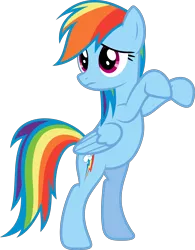Size: 4687x6000 | Tagged: safe, artist:xpesifeindx, derpibooru import, rainbow dash, pegasus, pony, maud pie (episode), .svg available, absurd resolution, belly, bipedal, cute, dashabetes, female, mare, sad, simple background, solo, standing, transparent background, vector