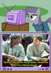 Size: 506x720 | Tagged: caption, derpibooru import, exploitable meme, image macro, maud pie, maud pie (episode), meme, morgan freeman, obligatory pony, safe, text, the shawshank redemption, tv meme