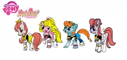 Size: 1024x486 | Tagged: artist:omegaridersangou, bright eyes, clover (g1), cure fortune, cure honey, cure lovely, cure princess, derpibooru import, dressup, g1, g1 to g4, g4, generation leap, happiness charge precure, my little pony tales, precure, pretty cure, safe, starlight (g1), sweetheart