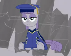 Size: 1000x792 | Tagged: artist needed, clothes, college, derpibooru import, doctorate, graduation, jewelry, maud pie, maud pie (episode), regalia, robe, rock, rocktorate, safe, solo, university