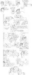 Size: 1235x2867 | Tagged: artist:ackryllis, comic, derpibooru import, g1, gypsy (g1), majesty, monochrome, oc, safe, traditional art